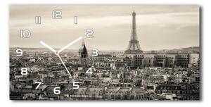 Skleněné hodiny na stěnu Eiffelova věž Paříž pl_zsp_60x30_f_62561428