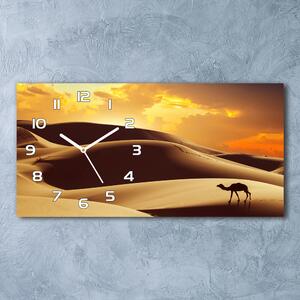 Skleněné hodiny na stěnu Velbloud Sahara pl_zsp_60x30_f_62618383