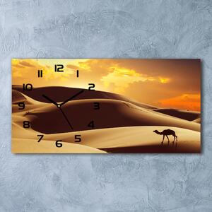 Skleněné hodiny na stěnu Velbloud Sahara pl_zsp_60x30_f_62618383