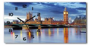 Skleněné hodiny na stěnu tiché Temže Londýn pl_zsp_60x30_f_62913588