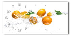 Skleněné hodiny na stěnu Pomeranče a voda pl_zsp_60x30_f_63072139