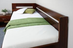 Rohová postel s úložným prostorem Valentin-Levá, 80x200, 90x200 cm, masiv smrk