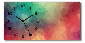 Skleněné hodiny na stěnu Geometrické pozadí pl_zsp_60x30_f_63890585