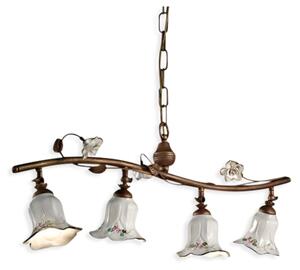 Ferroluce Závěsné vintage svítidlo PISA, d. 75 cm, 4xE14
