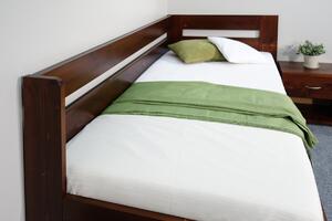 Rohová postel s úložným prostorem Valentin-Pravá, 80x200,90x200 cm, masiv smrk