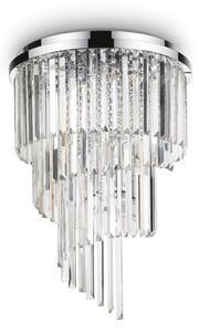 Ideal Lux 168937 přisazené stropní svítidlo Carlton 12x40W|E14 - chrom, čirá
