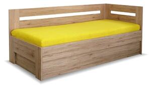 Zvýšená postel s úložným prostorem Erika, 90x200 cm - Pravá