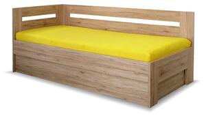 Zvýšená postel s úložným prostorem Erika, 90x200 cm - Levá