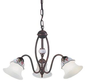 Ferroluce Závěsné vintage svítidlo FERRARA, ∅ 55cm, 3xE14