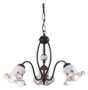 Ferroluce Závěsné retro svítidlo CHIETI, ∅ 55 cm, 3xE14