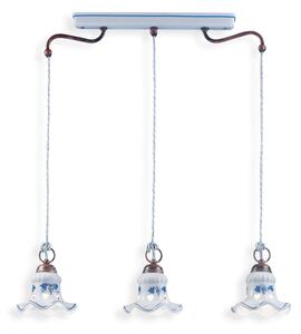 Ferroluce Závěsné retro svítidlo CHIETI, d. 68 cm, 3xE14
