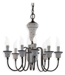Ferroluce Závěsné retro svítidlo SANREMO, ∅ 60 cm, 8xE14