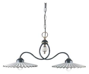 Ferroluce Závěsné retro svítidlo L'AQUILA, d. 75 cm, 2xE27