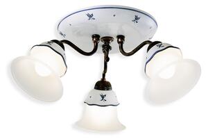 Ferroluce Stropní vintage svítidlo FERRARA, ∅ 50cm, 3xE14