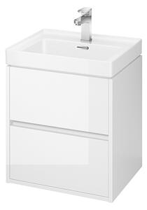 Cersanit Crea - závěsná skříňka s umyvadlem 50cm, bílý lesk, S924-002+K114-005