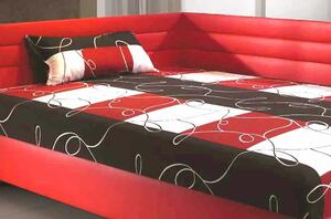 Čalouněná postel s úložným prostorem Elite, 140x200 cm