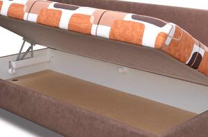 Čalouněná postel s úložným prostorem Elite, 140x200 cm