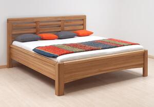 Zvýšená postel dvoulůžko z masivu Viola, masiv dub cink
