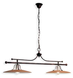Ferroluce Závěsné vintage svítidlo BOLOGNA, d. 100 cm, 2xE27