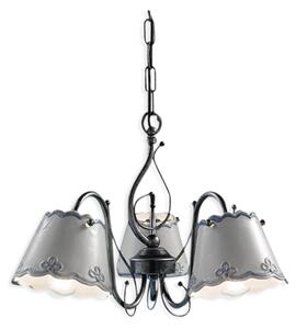 Ferroluce Závěsné vintage svítidlo RAVENNA, ∅ 60 cm, 3xE14