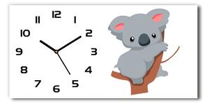 Skleněné hodiny na stěnu Koala na stromě pl_zsp_60x30_f_66617317