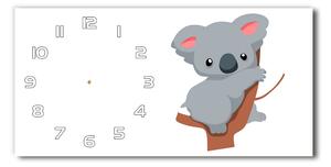 Skleněné hodiny na stěnu Koala na stromě pl_zsp_60x30_f_66617317