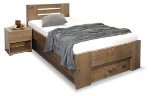 Zvýšená postel ROSA, s úložným prostorem, masiv smrk, 90x200