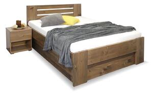 Zvýšená postel ROSA, s úložným prostorem, masiv smrk, 120x200