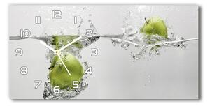 Skleněné hodiny na stěnu Jablko pod vodou pl_zsp_60x30_f_67341164