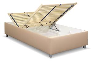 Zvýšená čalouněná postel s úložným prostorem Roneta, 120x200