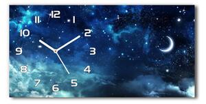Skleněné hodiny na stěnu Hvězdné nebe pl_zsp_60x30_f_67422052