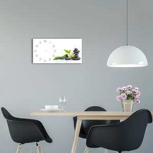 Moderní skleněné hodiny na stěnu Orchidej pl_zsp_60x30_f_68592259