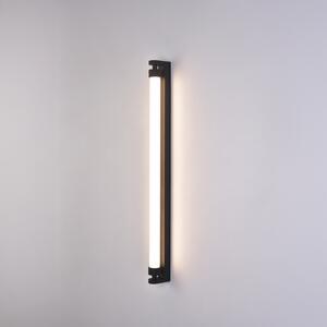 ACB Iluminacion Nástěnné LED svítidlo LINEO, 11W, v. 90 cm, CRI90, CCT 2700-3000K, IP44 Barva: Černá, Stmívání a řízení: ON/OFF