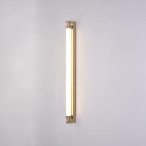 ACB Iluminacion Nástěnné LED svítidlo LINEO, 11W, v. 90 cm, CRI90, CCT 2700-3000K, IP44 Barva: Zlatá, Stmívání a řízení: ON/OFF