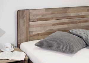 Dřevěná postel jednolůžko s úložným prostorem ARION 2, masiv buk