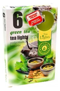 PROHOME - Svíčky čajové 6ks zelený čaj