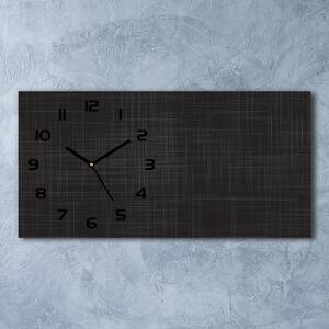 Skleněné hodiny na stěnu Lněná textura pl_zsp_60x30_f_70944105