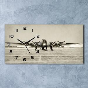 Skleněné hodiny na stěnu Starý bombardér pl_zsp_60x30_f_70974591