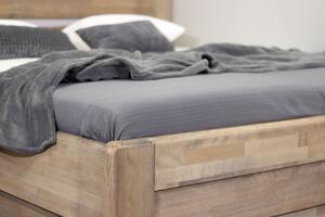 Zvýšená postel dvoulůžko z masivu Primátor, masiv buk