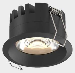 ACB Iluminacion Zapuštěné bodové LED svítidlo SHORT, 5W, Ø 70 mm, CRI90, CCT switch 3000-4000K, IP40 Barva: Černá, Stmívání a řízení: ON/OFF