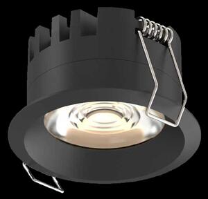 ACB Iluminacion Zapuštěné bodové LED svítidlo SHORT, 5W, Ø 70 mm, CRI90, CCT switch 3000-4000K, IP40 Barva: Černá, Stmívání a řízení: ON/OFF