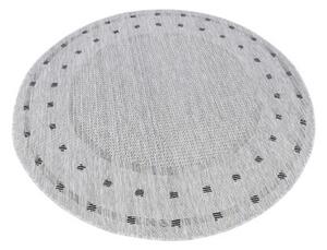 Makro Abra Kulatý koberec Sisal MELISSA KE63A šedý Rozměr: průměr 100 cm