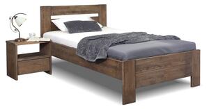Zvýšená postel z masivu Trinity, masiv dub, 120x200