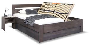 Zvýšená postel s úložným prostorem NICOLAS, masiv buk