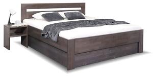 Zvýšená postel s úložným prostorem NICOLAS, masiv buk