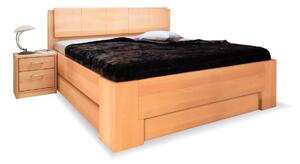 Vysoká postel s úložným prostorem MANHATTAN 1, masiv buk