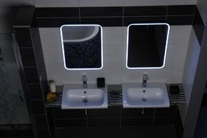 Sapho, FLOAT LED podsvícené zrcadlo, průměr 600mm, bílá, 22559