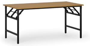 Konferenční stůl FAST READY s černou podnoží, 1600 x 800 x 750 mm, buk