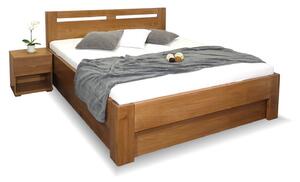 Zvýšená postel z masivu s úložným prostorem HERKULES, masiv buk
