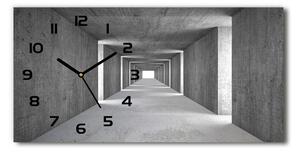 Skleněné hodiny na stěnu tiché Betonový tunel pl_zsp_60x30_f_73367796
